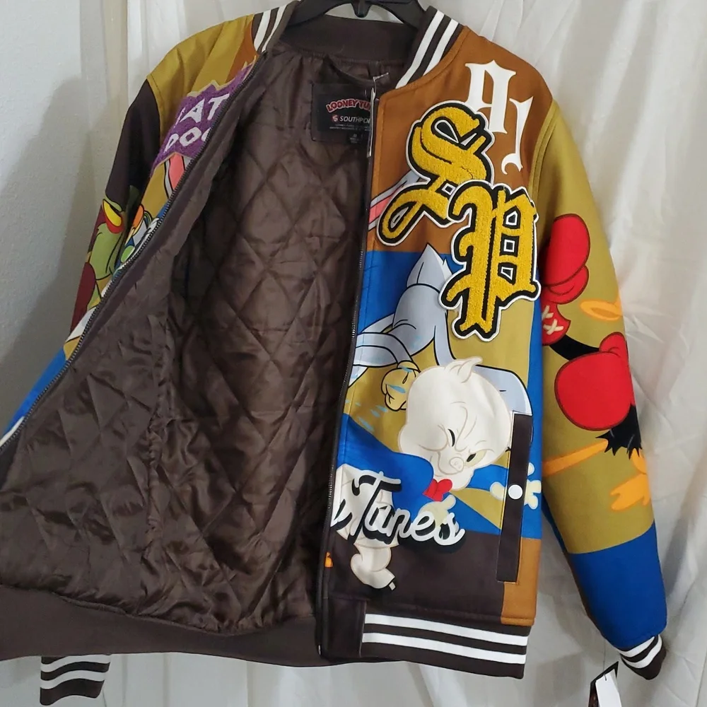 Southpole Looney Toons varsity‎ style bomber jacket size medium brand new